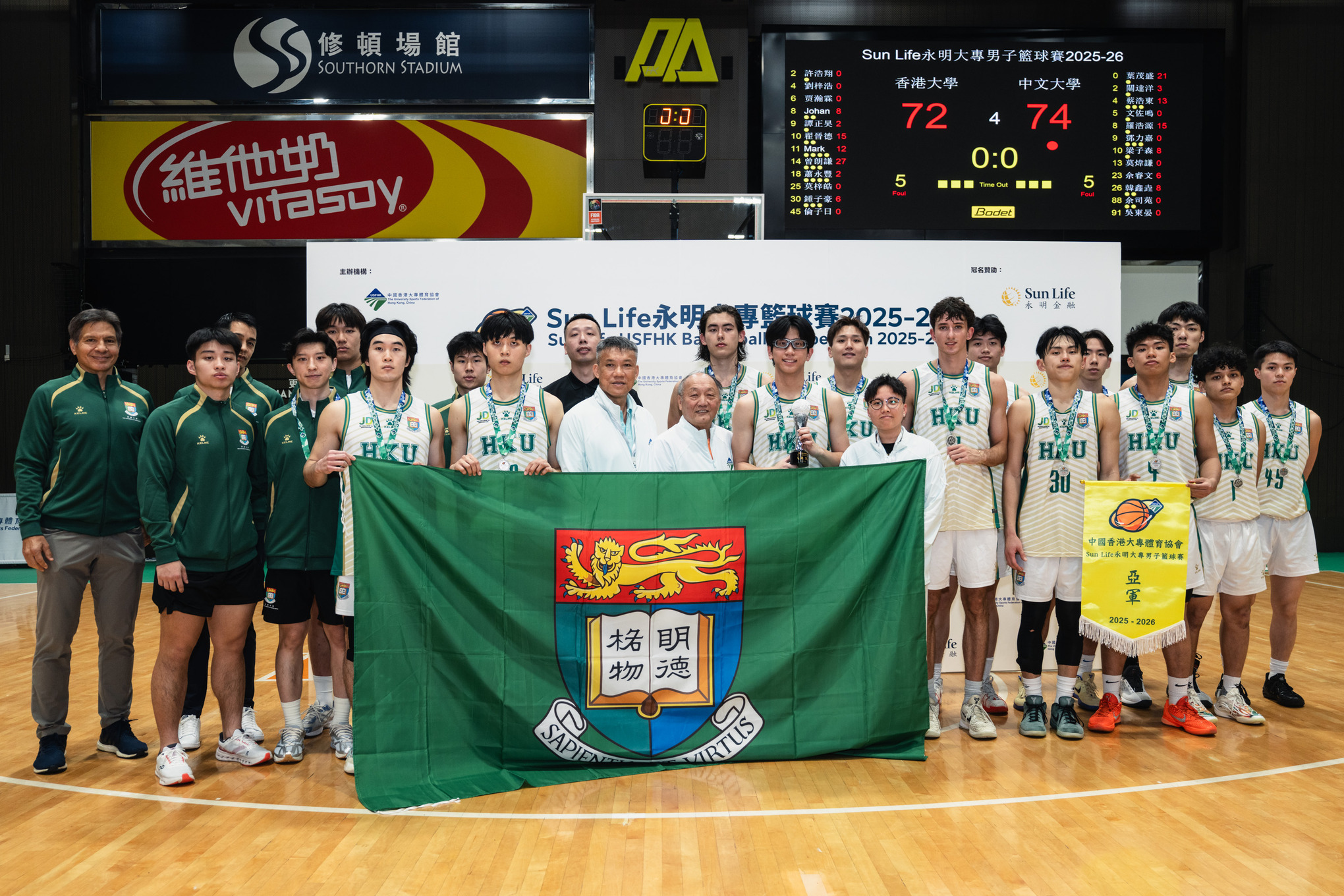 HKU Men’s Basketball Team Proud Despite Close Championship Defeat